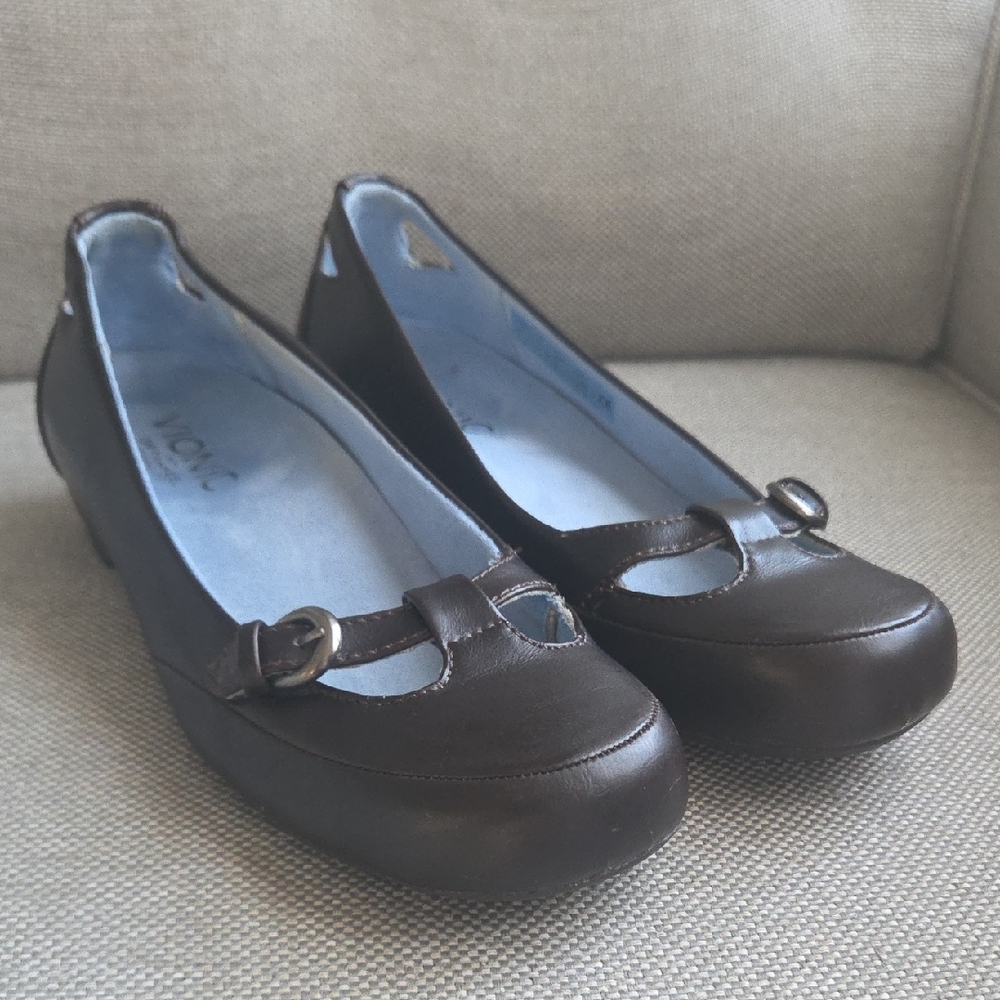 Vionic Sophia Maryjane Brown Low Heel Comfort Shoe Size 6